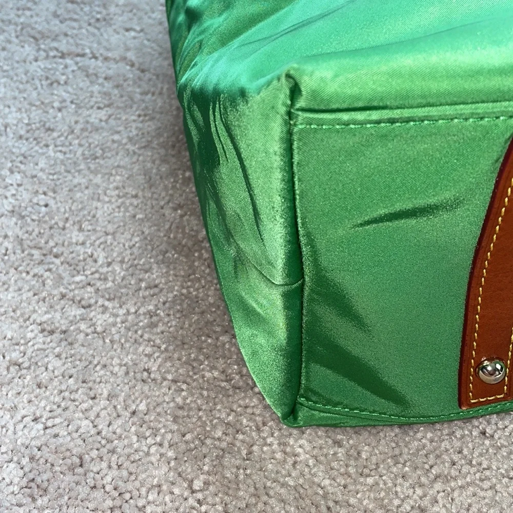 Dooney & Bourke Green and Brown Shoulder Bag - Picture 7 of 13